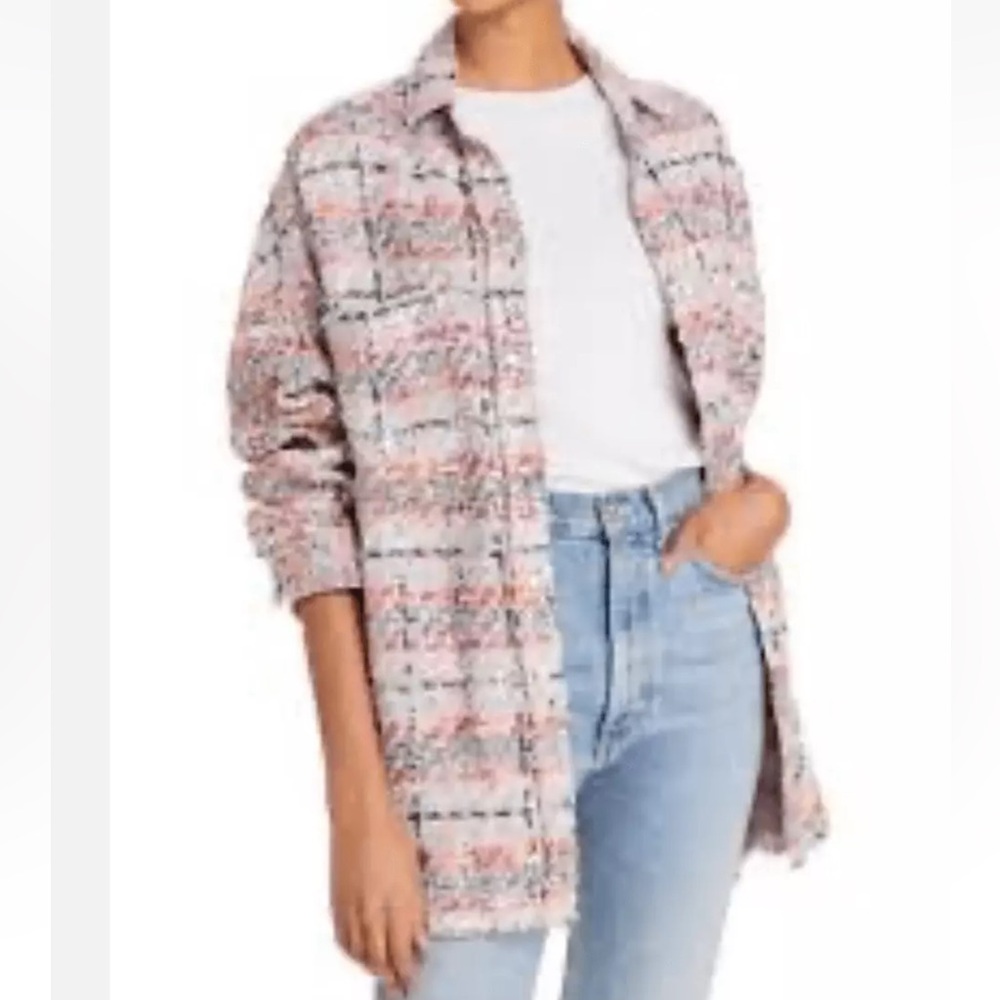 IRO Mekkie Tweed Oversized Shirt Jacket
